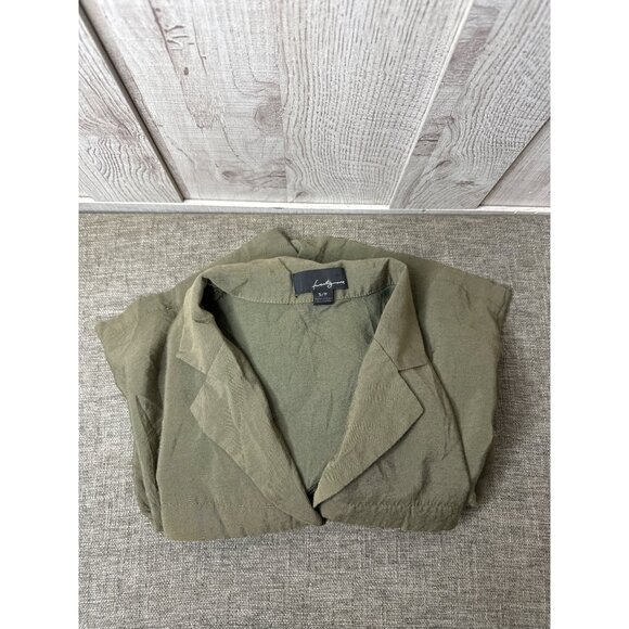Twenty One Womens Romper Size Small Olive Green Button Down - Picture 3 of 9